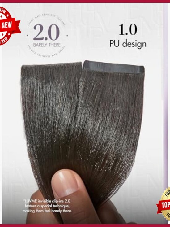 16 Inch Human Hair Clip In Extensions, 110g 6Pcs, Yaki Straight, Invisible Weft